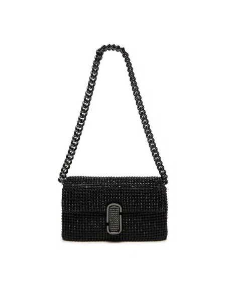 Marc Jacobs Сумка The Rhinestone J Marc Mini Shoulder Bag чорний