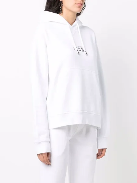 Hanorac cu glugă Dsquared2 alb