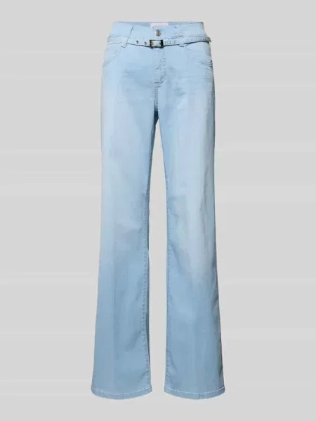 Jeansy o rozkloszowanym kroju z paskiem model Liz City' Angels