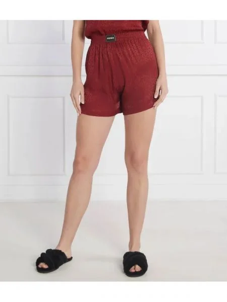 Hugo Pizsama sort SATINOIR_SHORTS piros