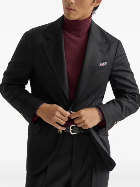 Sacou Brunello Cucinelli de lână negru