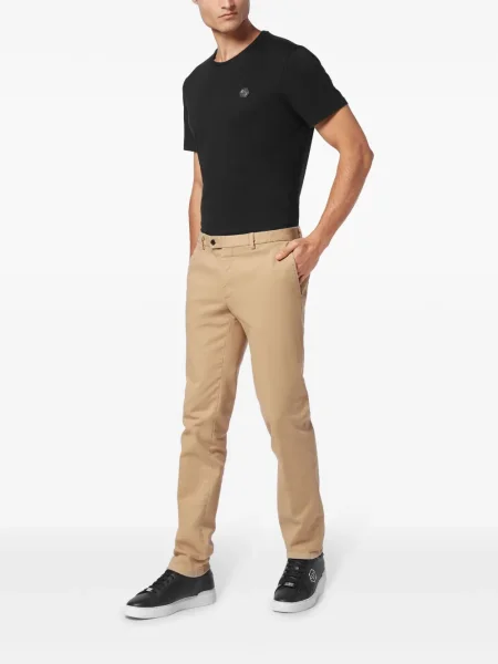 Pantaloni chino Philipp Plein cu aplicații