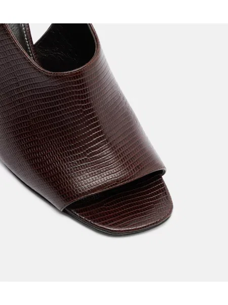 Sandale Toteme din piele slingback maro