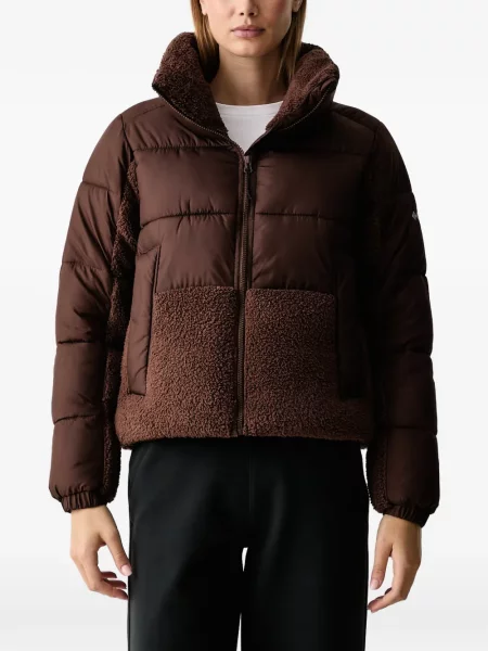 Matlasat geacă Columbia Sportswear din fleece maro