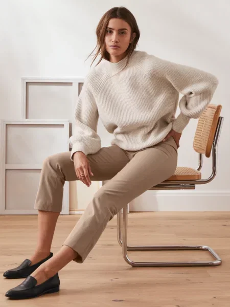 Повсякденні штани Tchibo бавовна/поліамід бежевий