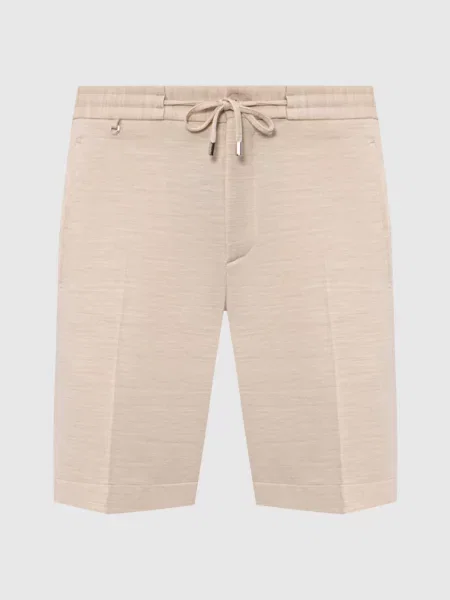 Шерстяные шорты Stefano Ricci бежевые