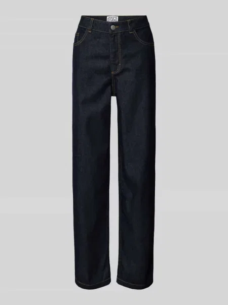 Jeansy o kroju regular fit z czystej bawełny Jake*s Studio Woman niebieskie