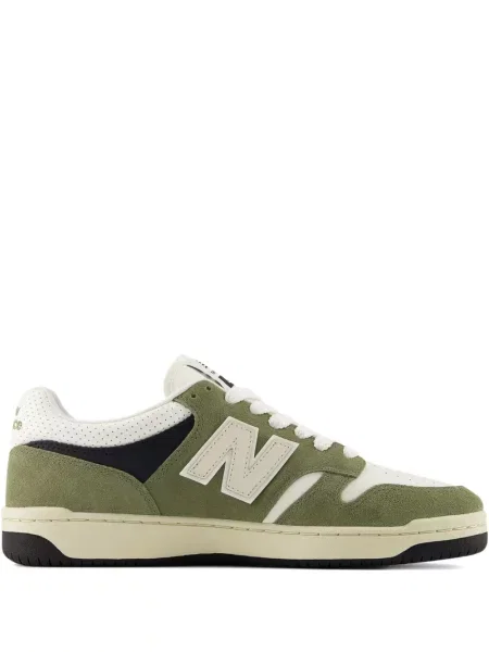 Кожено яке New Balance с автограф сиво