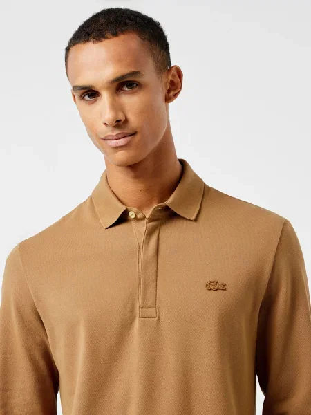 Поло Lacoste коричневое