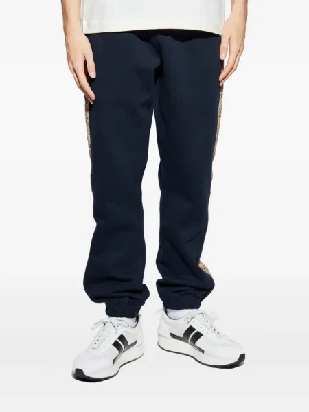 Pantaloni Burberry în carouri albastru