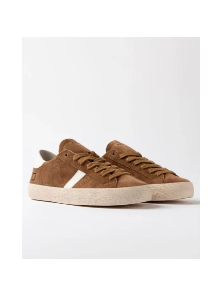 Sneakersy D.a.t.e. zamszowe brązowe