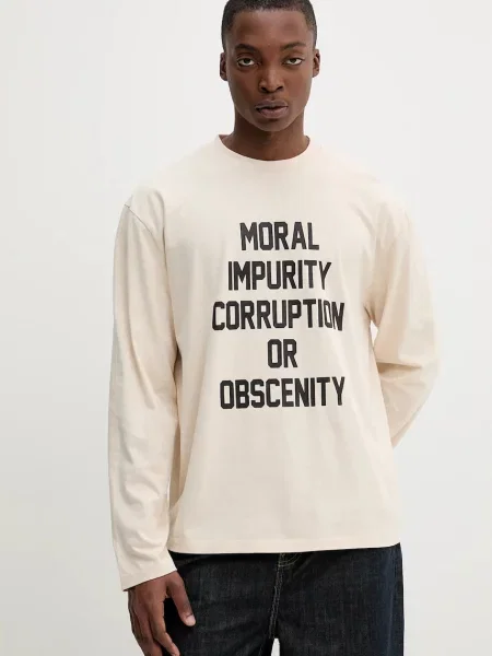 Majica z dolgimi rokavi The Ragged Priest bež