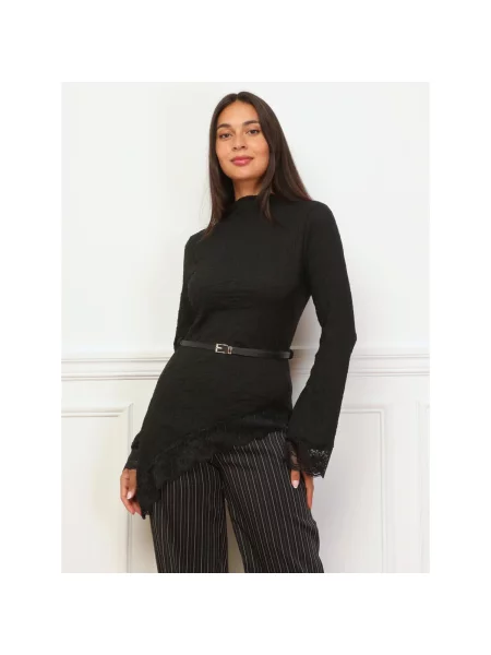 Top La Modeuse negru