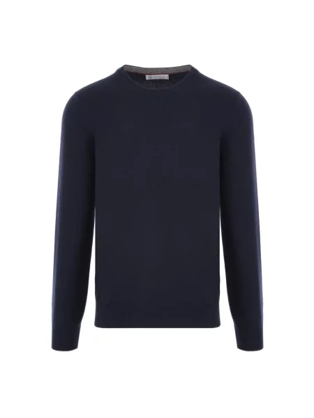 Sweter Brunello Cucinelli niebieski