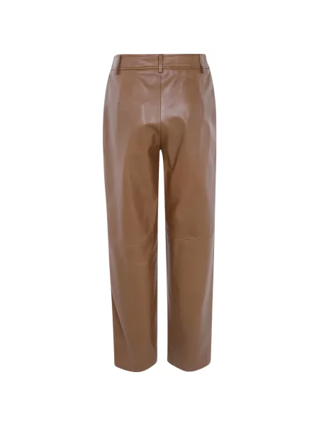 Cu centură pantaloni Max Mara maro