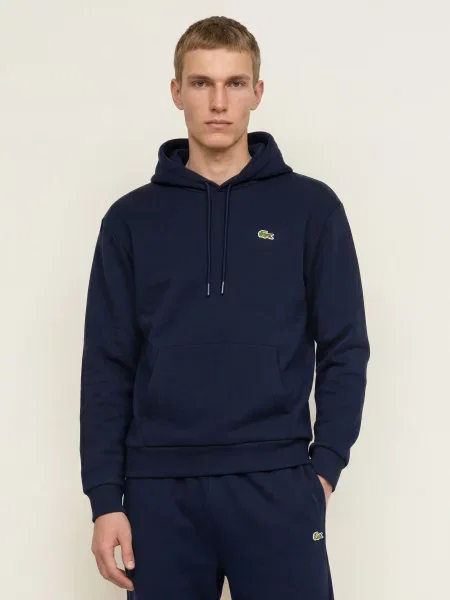 Lacoste Bluza Z Kapturem blau granatowa