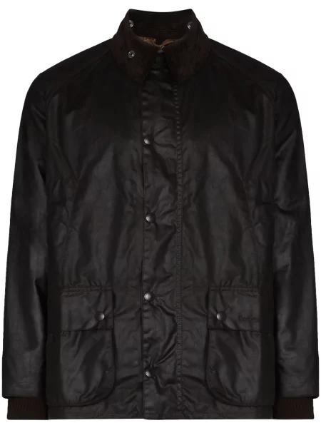 Geanta de piele Barbour negru