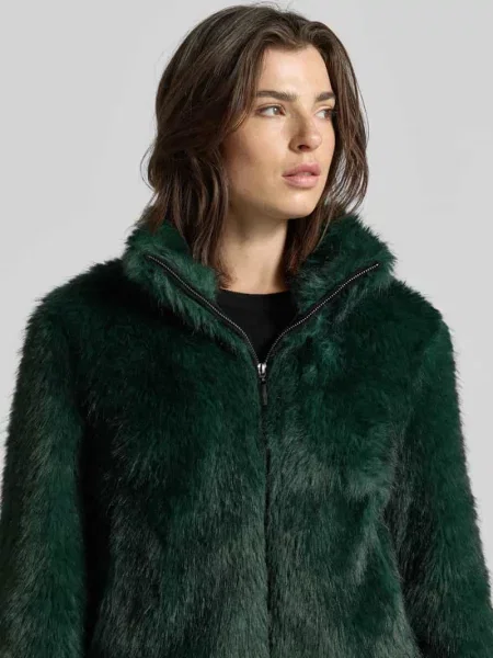 Kurtka o kroju regular fit z sztucznego futra Marc Cain