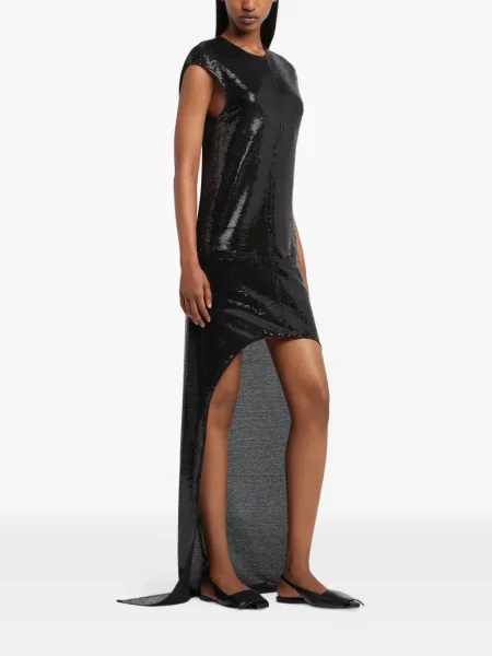 Rochie Courreges cu paiete de costum negru