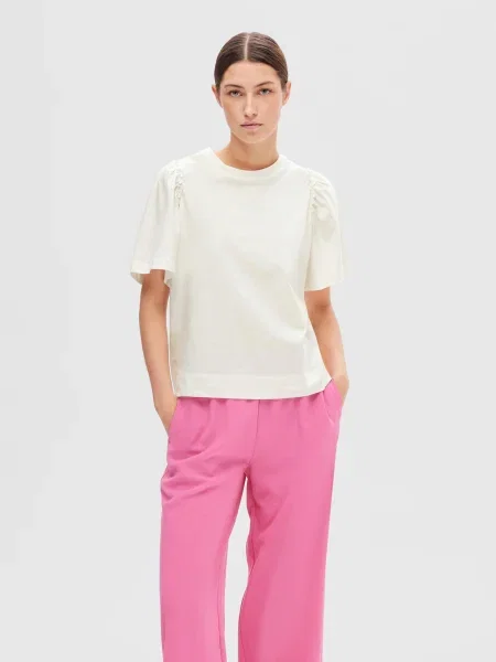 SELECTED FEMME Tricou SLFPenelope' alb