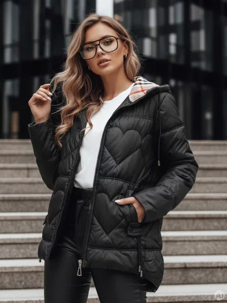 Kurtka pikowana OLMO Dstreet czarna