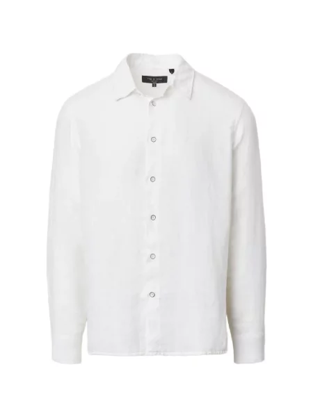 Lung cămașă Rag & Bone de in alb