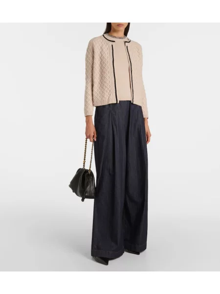 Cardigan 's Max Mara de lână alb