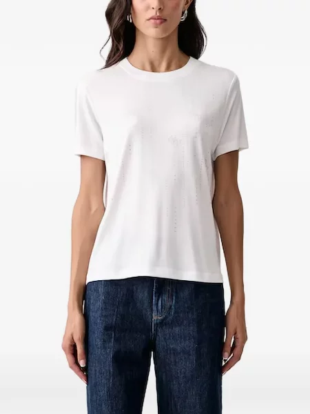 Stras tricou Guess alb
