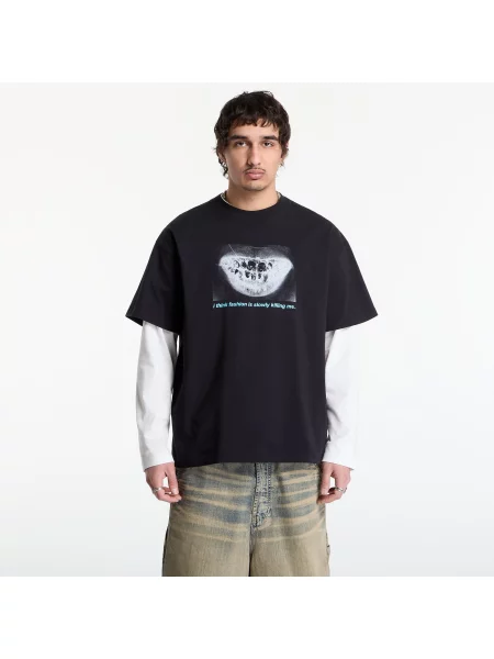 Tricou PLEASURES Decay T-Shirt Black L negru