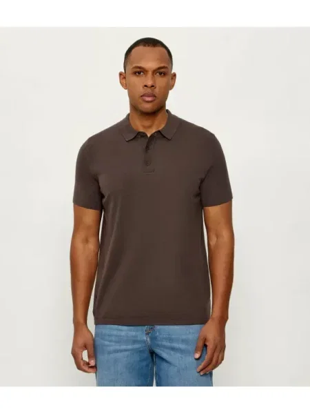 Tricou polo Joop! Jeans maro