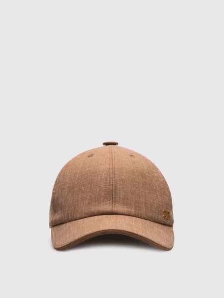 Шерстяная кепка Stefano Ricci коричневая