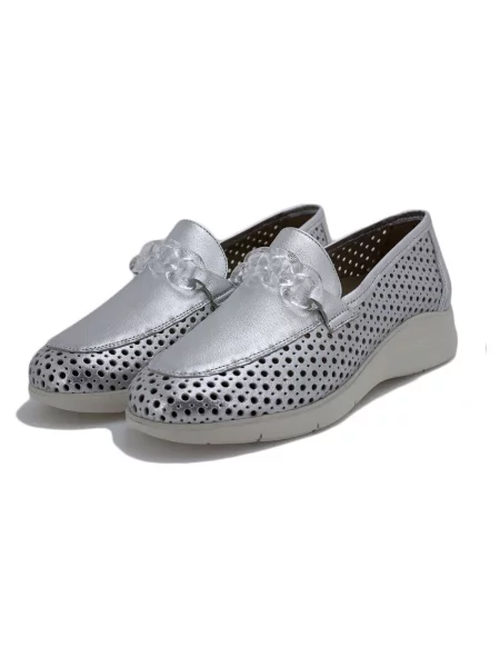 Pantofi Piesanto argintiu