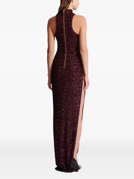 Rochie Balmain cu paiete de costum roșu