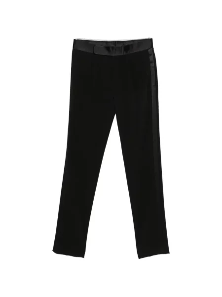 Pantaloni Giorgio Armani din satin negru