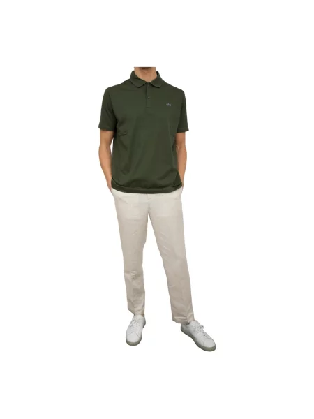 Dzianinowa koszulka polo Paul & Shark zielona