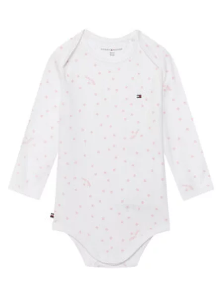 Souprava dětských body Tommy Hilfiger růžový