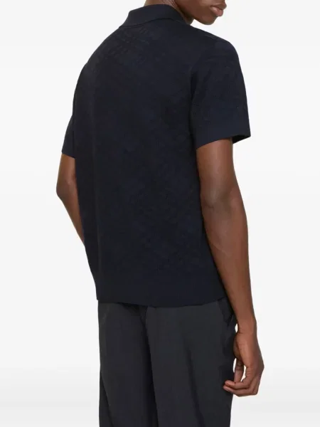 Μάλλινο καρό polo Burberry μπλε