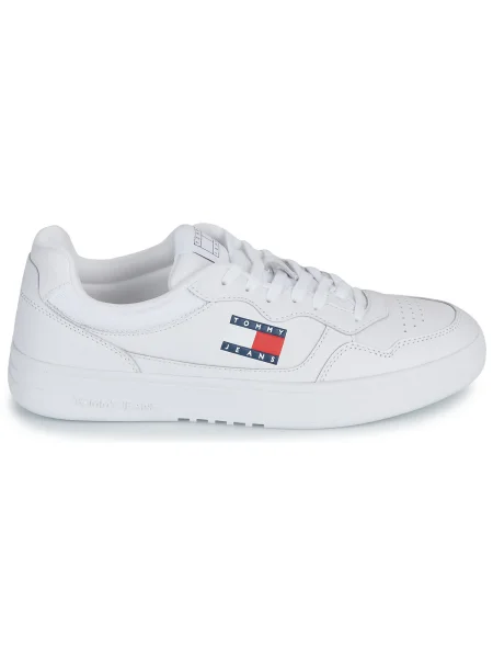 Kožené tenisky Tommy Jeans biela