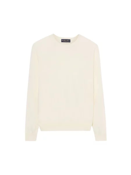 Sweter Brooks Brothers wełniany biały