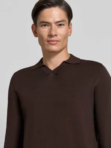 Sweter z dzianiny z dodatkiem model MANICA LUNGA' Markup