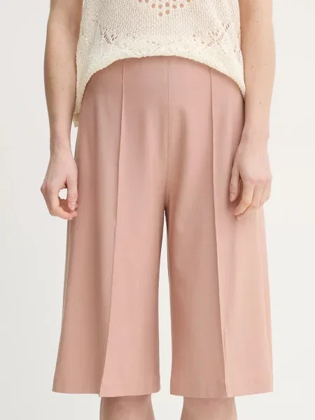 AERON pantaloni scurți PEN femei uni high waist portocaliu