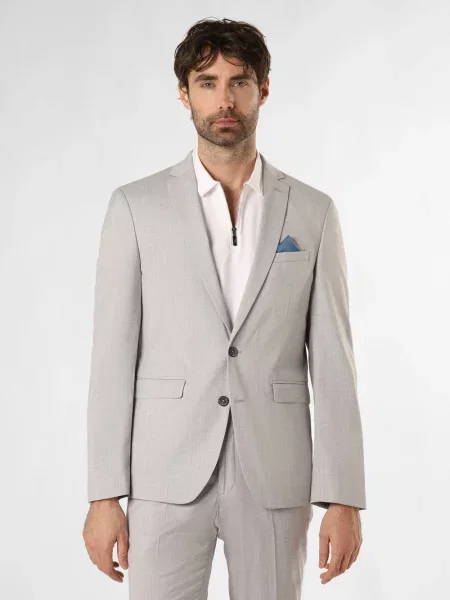 Finshley & Harding kurtka modułowa Oakland Mężczyźni Slim Fit szary marmurkowy 42