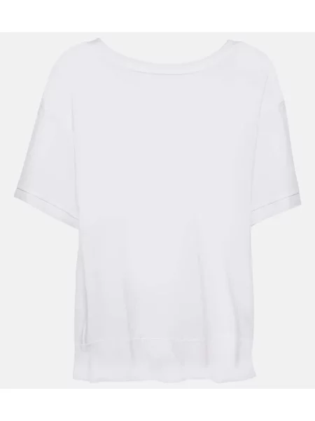 Tricou Max Mara din jerseu alb