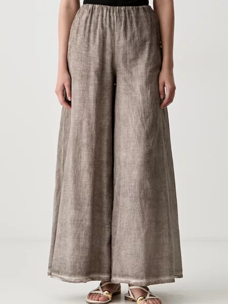 Haveone pantaloni pentru femei din maro