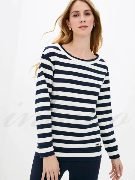 Женский полосатый свитшот