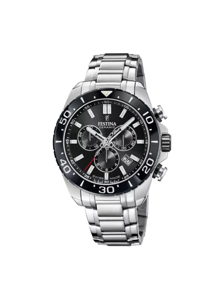 FESTINA Analogové hodinky Chronograph Chrono Swiss Made' černá