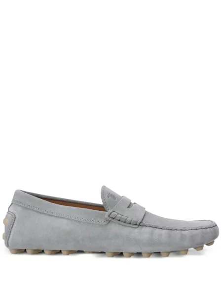Pantofi loafer Tod's din piele de căprioară gri