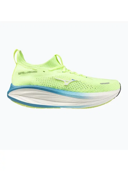 Încălțăminte de alergare pentru bărbați Mizuno Neo Vista 3 lime pulp/white/blue jewel alb