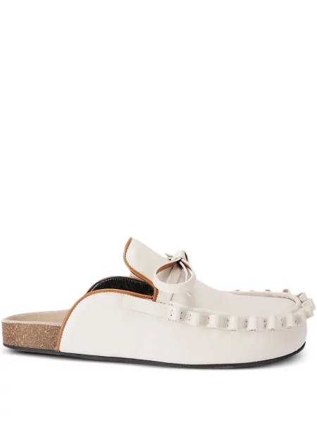 Pantofi loafer Jw Anderson din piele alb