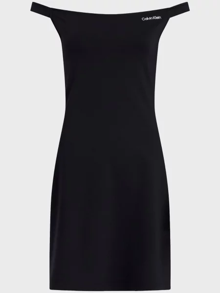 Костюмна джинсова сукня Calvin Klein Jeans чорна